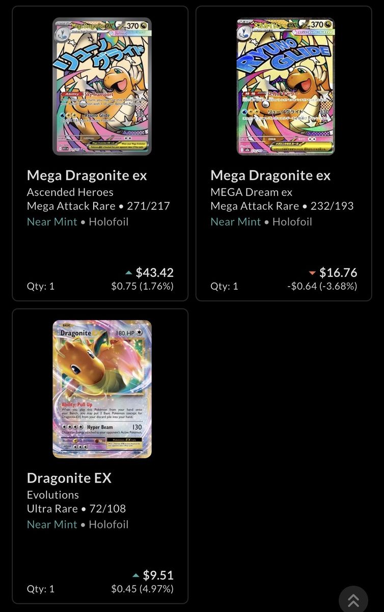 Dragonite Pokemon Cards For Sale