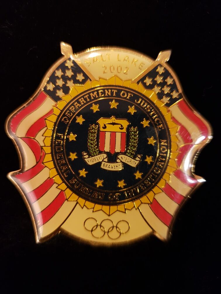 Salt Lake City 2002 Winter Olympics Department of Justice/FBI Collectible Pin