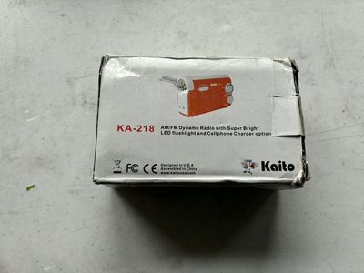 Kaito KA-218 AM/FM Dynamo Emergency Radio with LED Flashlight