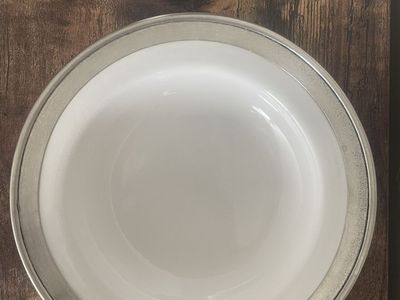 MATCH Pewter Convivio Soup / Pasta Bowls — Handmade in Italy | Set of 8