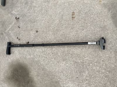 HurryCane Freedom Edition Folding Cane - Black, Adjustable Height, Self-Standing Base