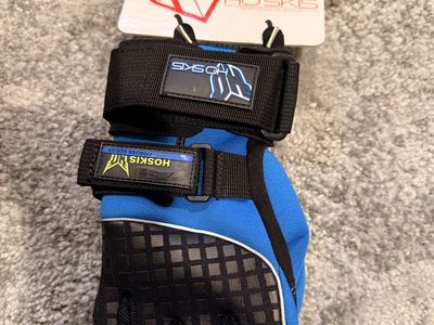 HO Skis World Cup Mens Water Ski Gloves - Medium Blue/Black, High-Performance Grip