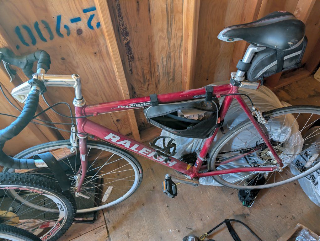 Raleigh Grand Prix Five Hundred Road Bike - Red - Classic Steel Frame