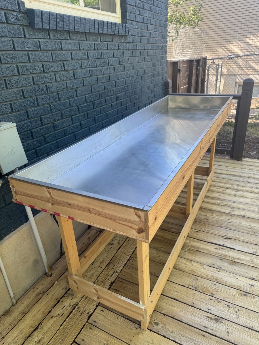 Stainless Steel Sink - 8' x 2.5' x 6"