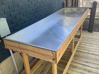 Stainless Steel Sink - 8' x 2.5' x 6"
