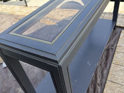 Glass Top End Table