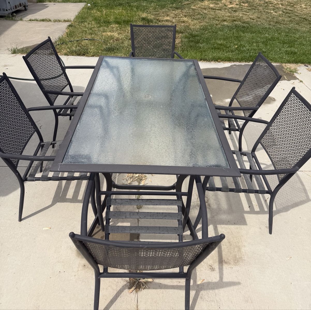 Patio table and chairs
