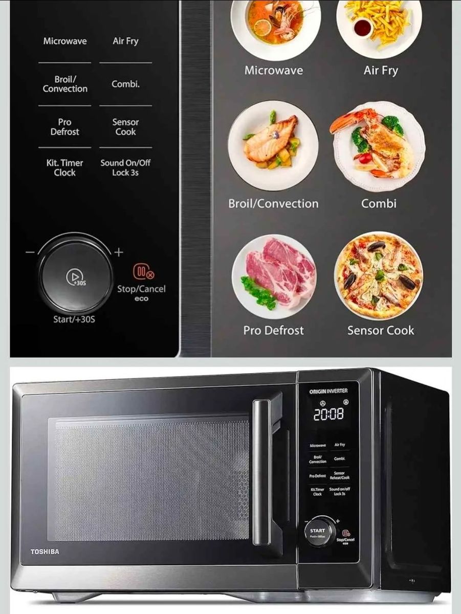 Toshiba 4-in-1 Microwave Air Fryer Convection Oven – Brand New, Inverter, 1000W