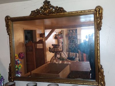 French Style Baroque Rococo Rectangular Wall Mirro