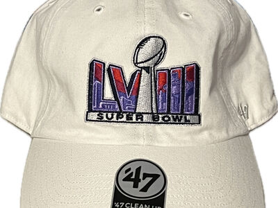 NFL Hat Super Bowl LVIII 58 KC v SF '47 Clean Up