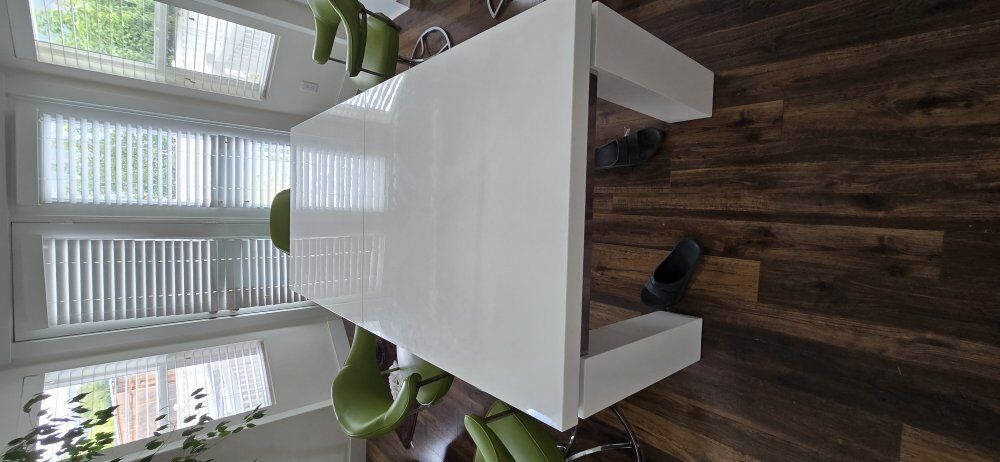 modern dinning room table seats 14 comfortably