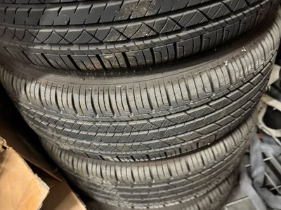 Wheels and tires from a Toyota Yaris