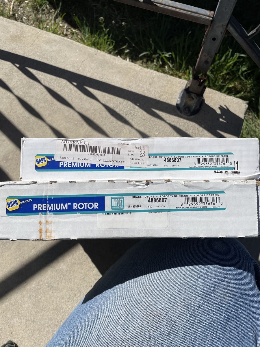 Napa Brakes And Roters set