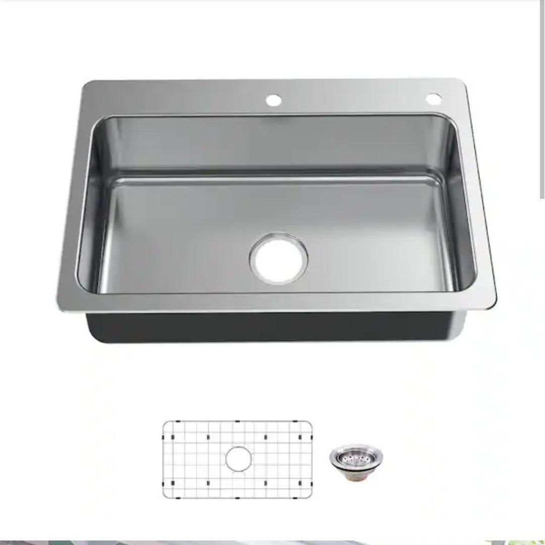 New 33 inch stainless sink
