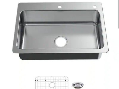 New 33 inch stainless sink