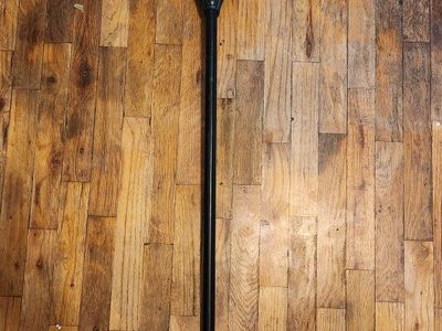 Black Lacrosse Stick with Netting and Shaft