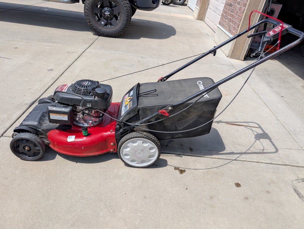 Troy-Bilt TB240 Self-Propelled Gas Lawn Mower with Honda GCV Engine and Bagger