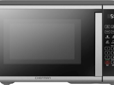 Chefman Countertop Microwave Oven 1.1 Cu. Ft. Digital Stainless Steel Microwave 1000 Watts