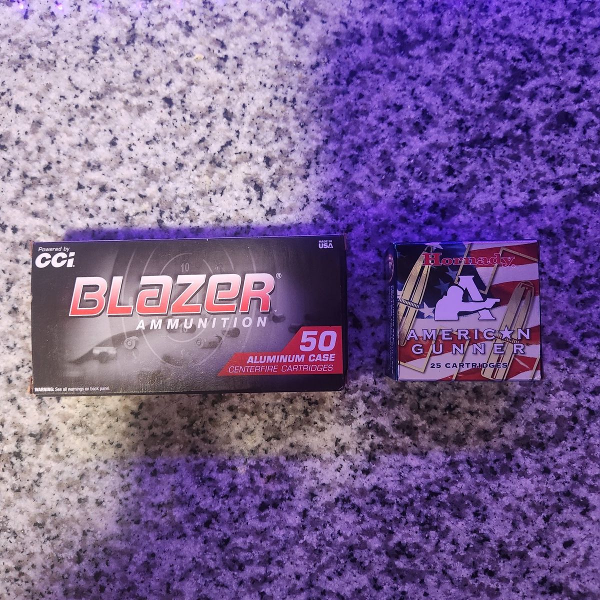 9mm hollow point box and 380 box