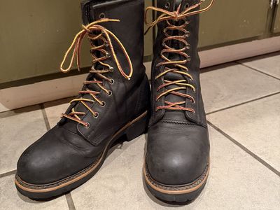 Golden Retriever Steel Toe Work Boots 9