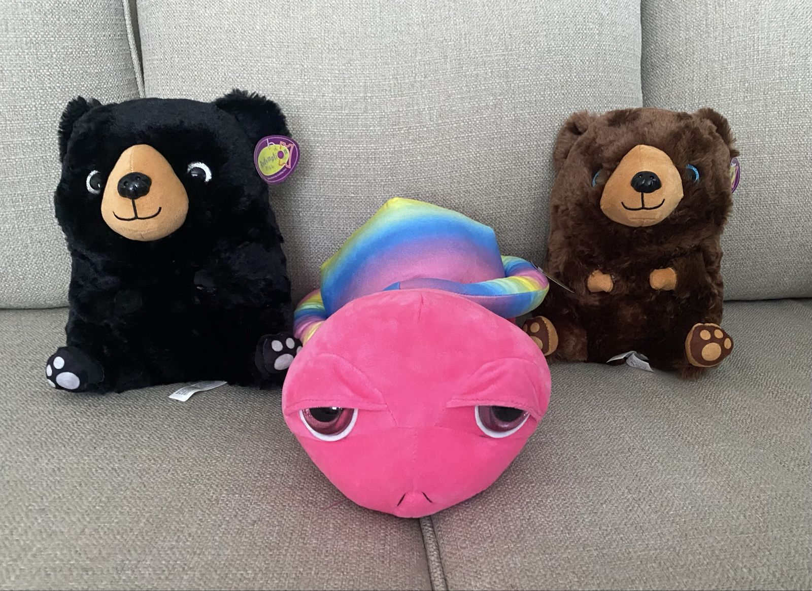 NEW  Plush Stuffed Bears, Pink Turtle Stuffed Animals