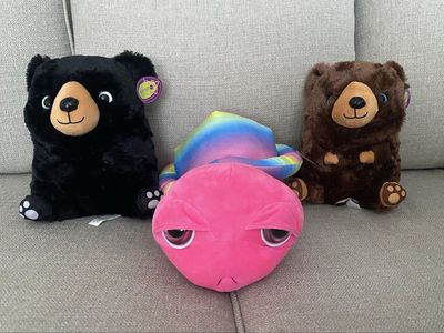 NEW Plush Stuffed Bears, Pink Turtle Stuffed Animals