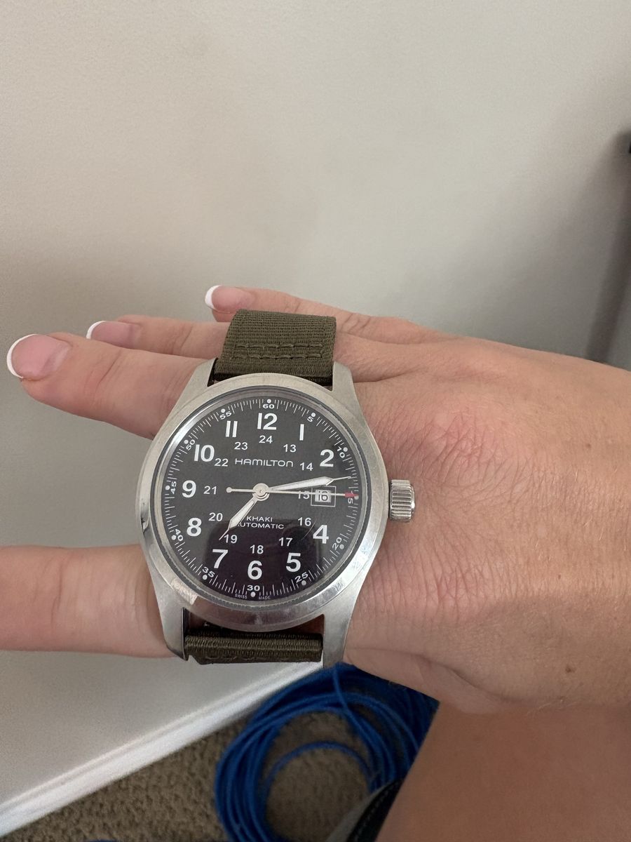 Hamilton Khaki Field Automatic Watch H706050 with Original Green Band