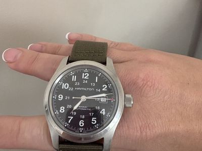 Hamilton Khaki Field Automatic Watch H706050 with Original Green Band
