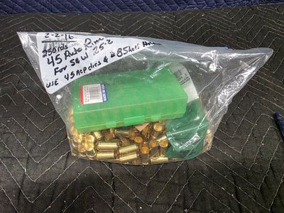 250 Casings of .45 Auto Brass