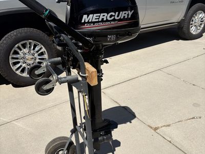 Mercury FourStroke Outboard Boat Motor with Storage Cart