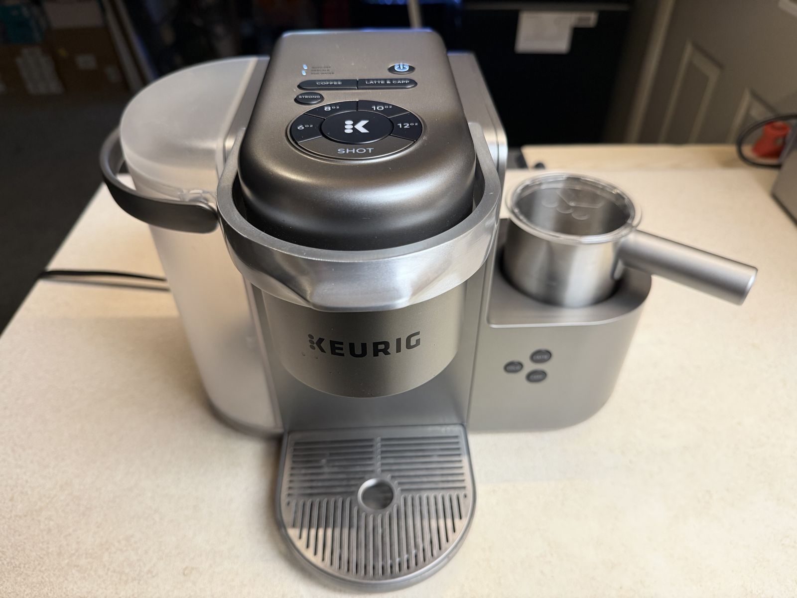 Keurig - K-Cafe Special Edition Single Serve K-Cup Pod Coffee Maker with Milk Frother - Nickel