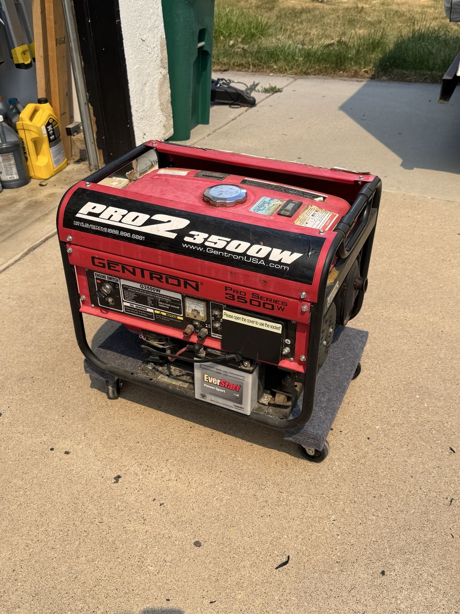 3500 watt generator, electric start