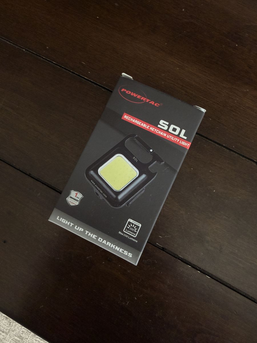 Powertac SOL LED Rechargeable Keychain Light