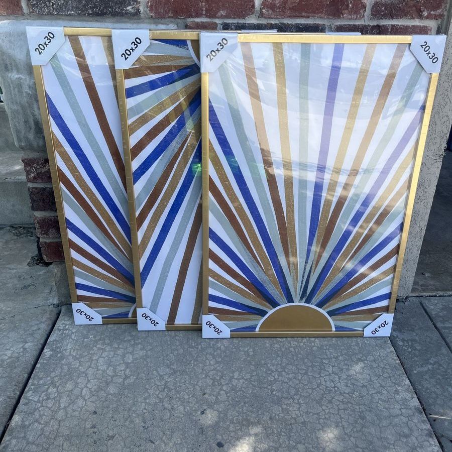 20x30 Gold Poster Frames (3)