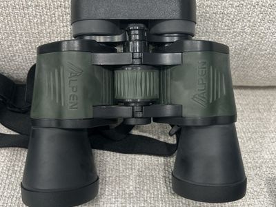 Alpen 10x50WA Coated Optics Binoculars with Lens Caps and Strap
