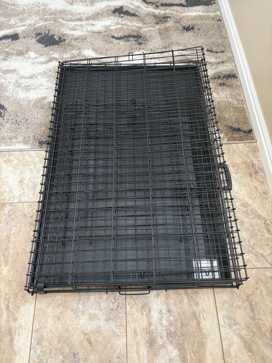 Large metal dog cage