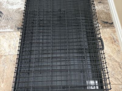 Large metal dog cage