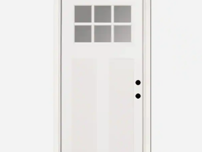Exterior door - fiberglass, new