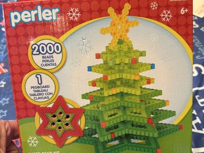 Perler Fused Bead Kit - 2000 Beads Christmas Tree Craft Kit