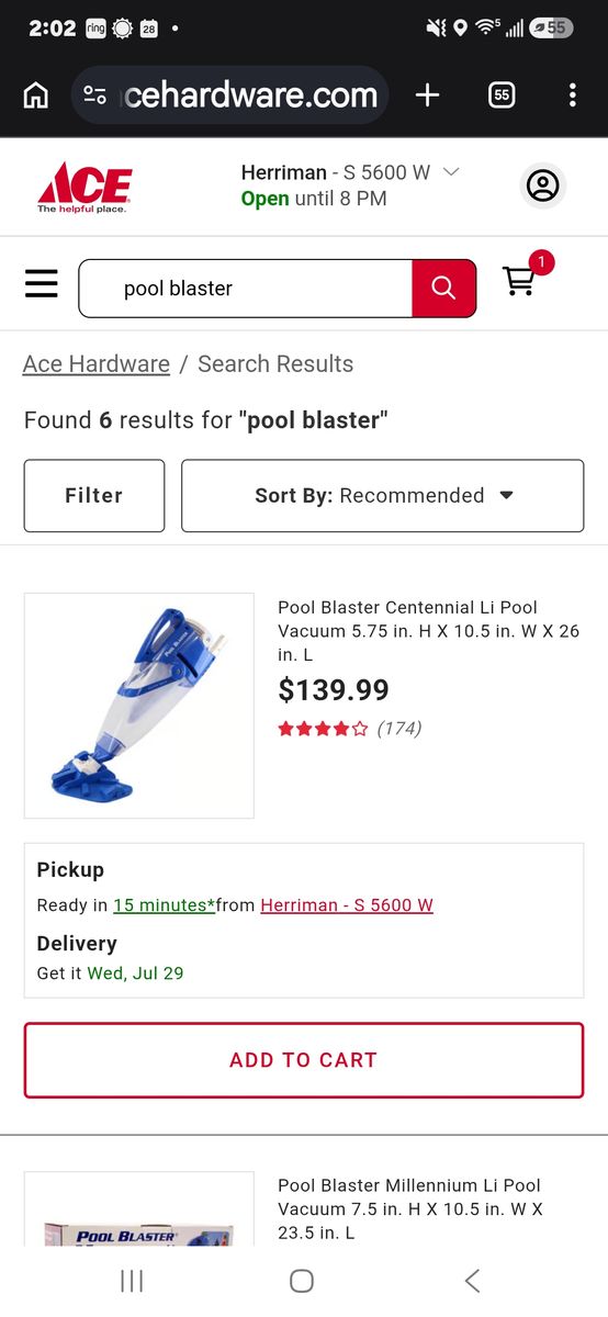 Pool blaster vacuum