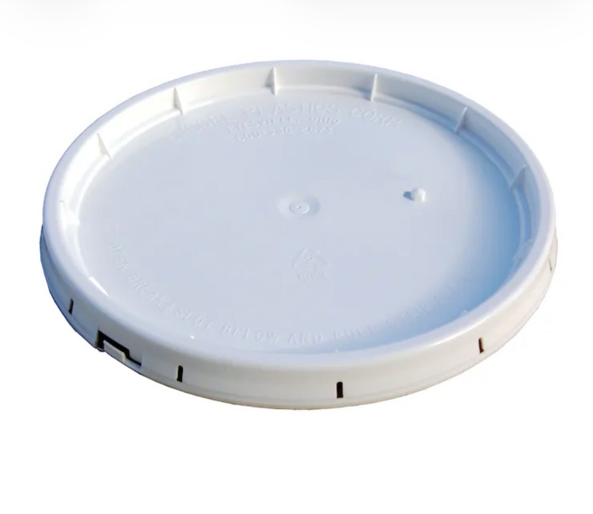 5-gallon White Plastic Bucket lid, 16 available