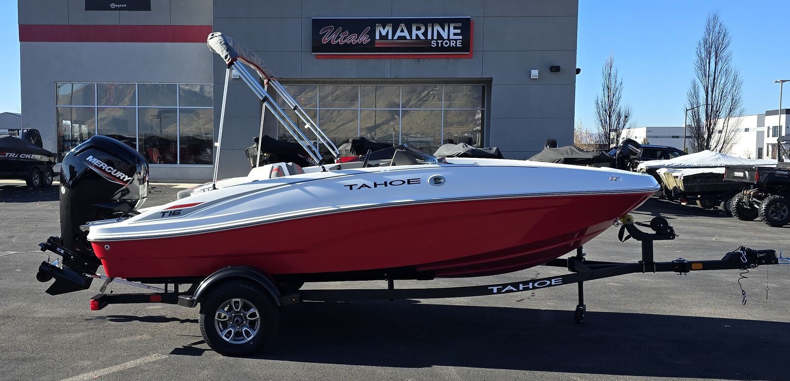2025 Tahoe T16 w 75 HP Mercury Outboard