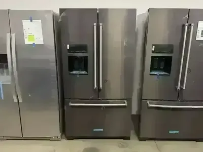 NEW KITCHENAID 27 C FT BLACK STAINLESS FRENCH DOOR