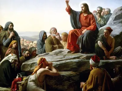 Sermon on the Mount by Carl Bloch