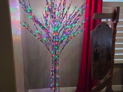 6 foot lighted halloween tree