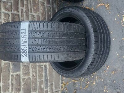 2 USED TIRES 285/41R21 CONTINENTAL