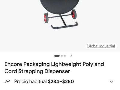 Encore packaging light weight poly and cord strapping Dispenser