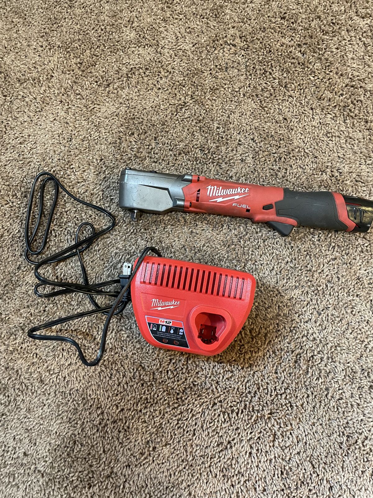 M12 Fuel Milwaukee right angle impact 3/8 drive