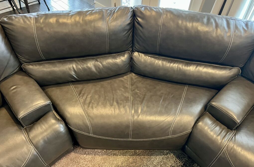 Leather Corner Couch Section
