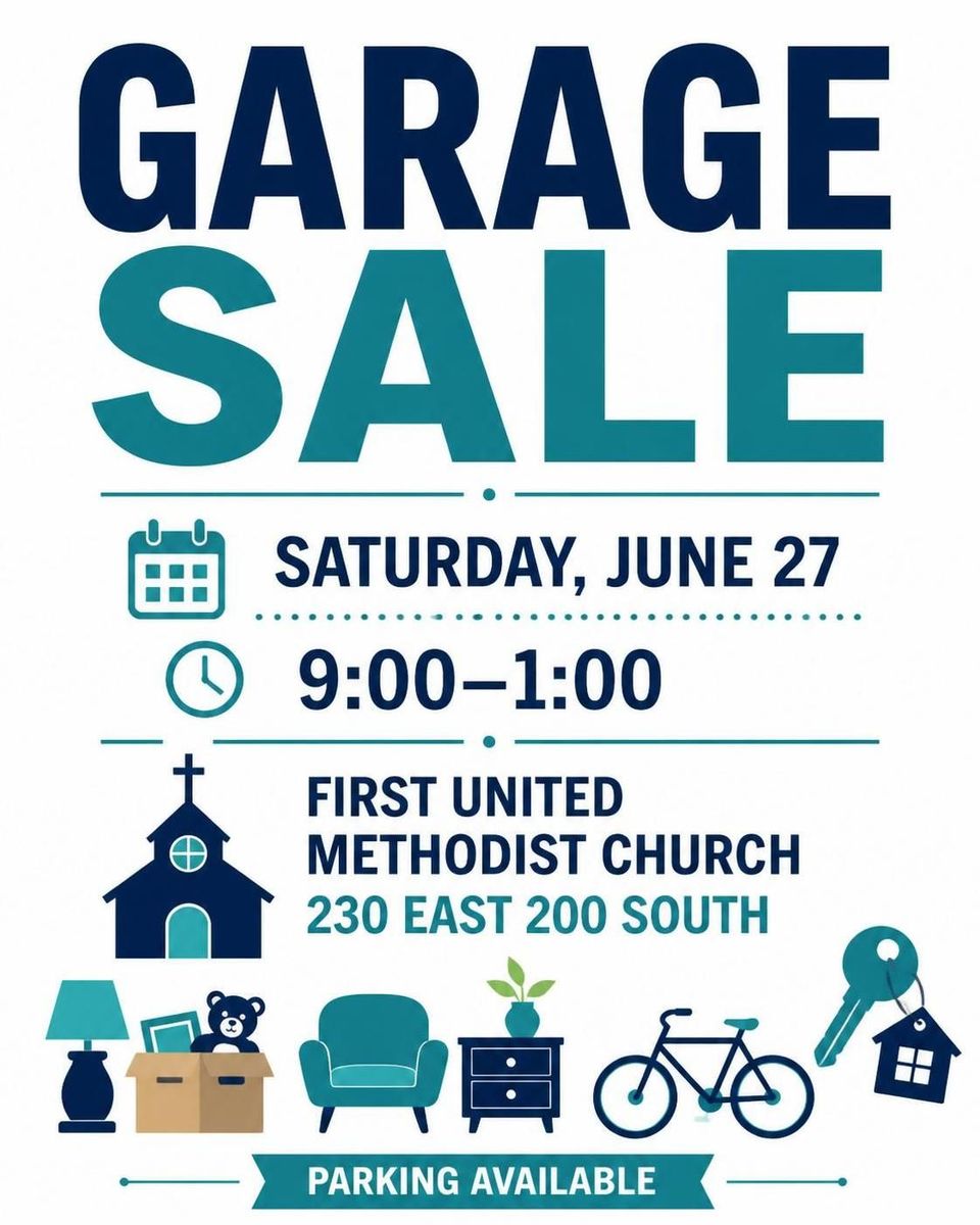 Garage Sale - Household Goods, Clothing, Puzzles, Decor - First United Methodist Church - June 27